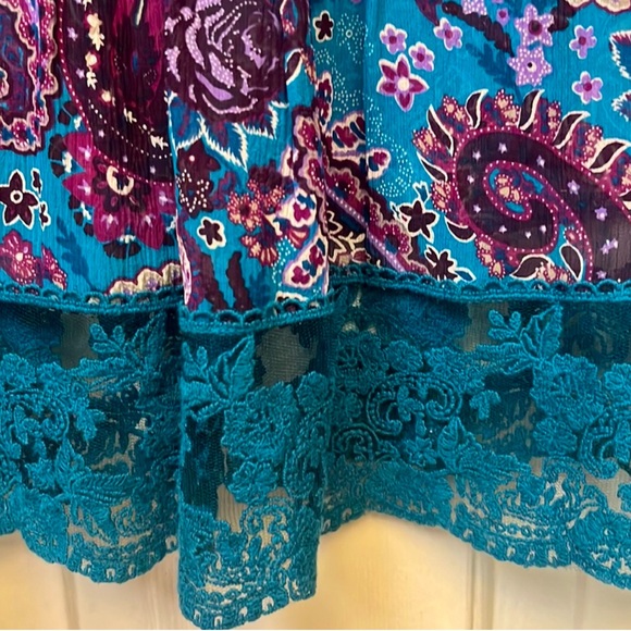🆕 🚩 NWOT Sundance GORGEOUS Reina Paisley Silk Blouse.  Size Small - Picture 5 of 10